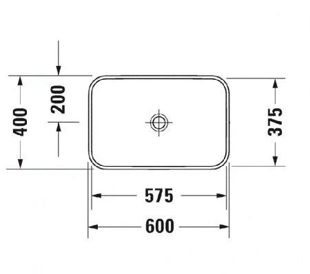 Фото раковина накладная duravit happy d.2 plus  60 см 2359601300