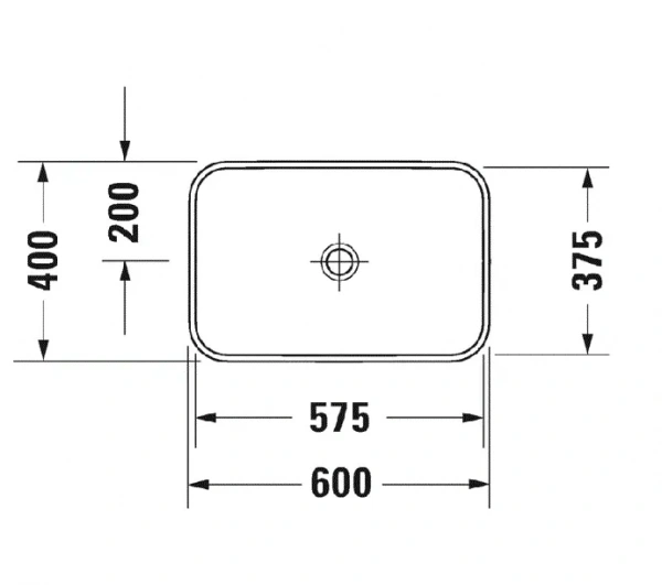 Фото раковина накладная duravit happy d.2 plus  60 см 2359601300