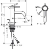 Фото смеситель для раковины hansgrohe tecturis s 73302000