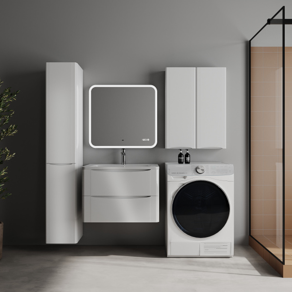 Фото тумба под раковину style line бергамо 70 см сс-00002507 белый