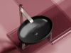 Раковина накладная Ceramicanova Element 50.2 см, цвет: черный CN6056MB