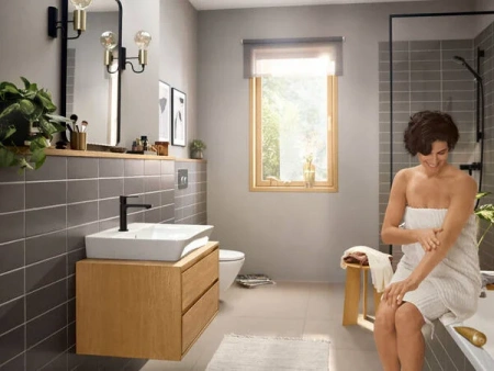 Фото смеситель для раковины hansgrohe rebris e 72557670_vstv