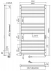 Фото электрический полотенцесушитель indigo attic romb 100/50 lсlatcre100-50brrt