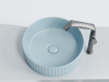Фото раковина накладная ceramicanova element 36 см, цвет: голубой cn6057ml