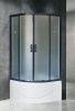 Душевое ограждение Royal Bath BK RB100BK-C-BL 100x100 см