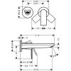 Фото смеситель для раковины hansgrohe rebris e 72568670