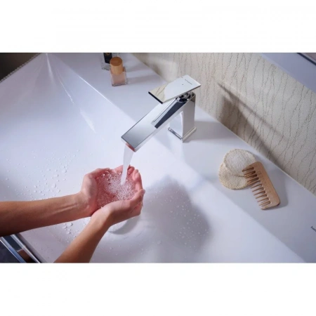 Фото смеситель для раковины hansgrohe tecturis e 73012000