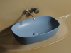Фото раковина накладная ceramicanova element 60 см, цвет: голубой cn6049ml