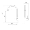 Фото смеситель для кухни oliveeka золото ol-963002-bg
