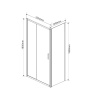 Фото душевой уголок vincea garda 150x100 см vsr-1g1015cl