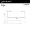 Фото полотенцедержатель whitecross cubo cu2458glb, цвет: золото брашированное