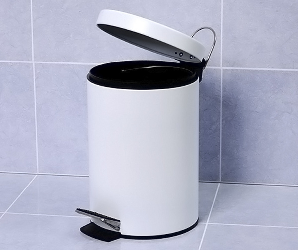 Фото ведро мусорное 5l wasserkraft k-635 white