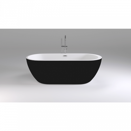 Фото акриловая ванна black&white swan 170x80 см sb105 black