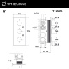 Фото встраиваемый термостатический смеситель для душа whitecross y y1238bl, цвет: черный