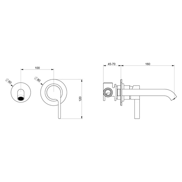 Фото смеситель для раковины webert doremi dr830606345