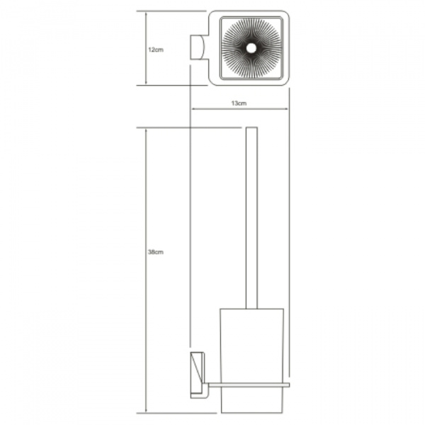 Фото щетка для унитаза wasserkraft leine k-5027
