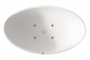 Фото акриловая ванна abber 180x110 см ab9239led