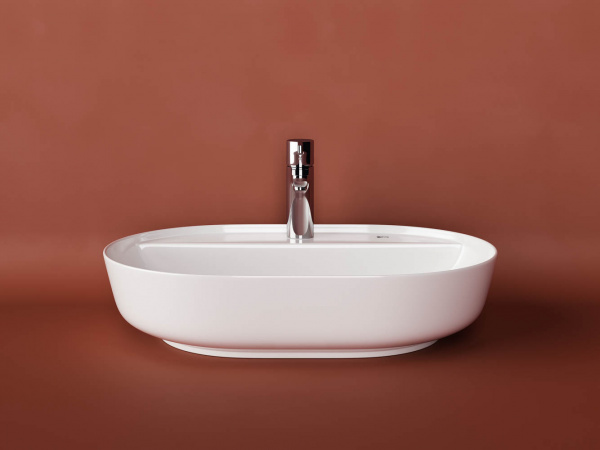 Фото раковина накладная ceramicanova modo 61 см, цвет: белый cn2004