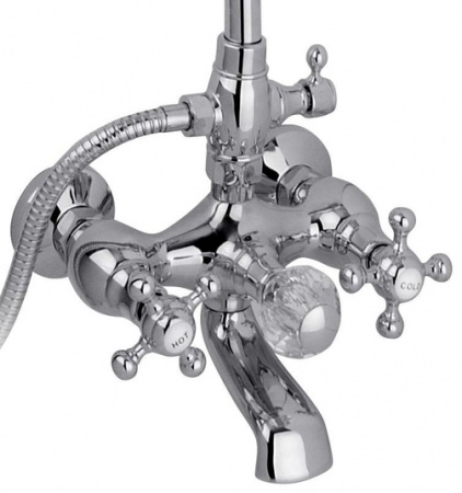 Фото душевая стойка timo nelson sx 1190 chrome, цвет: хром