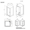 Фото душевое ограждение am.pm gem 90x90 см w90g-404-9090-bt