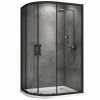 Душевое ограждение Abber Schwarzer Diamant 120x80 см AG01128B