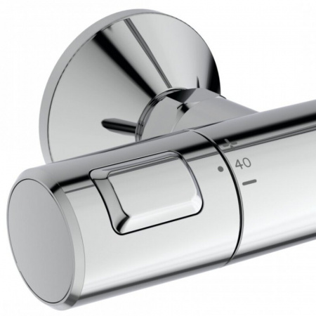 Фото душевая стойка ideal standard ceratherm t25 a7627aa термостатическая, цвет хром