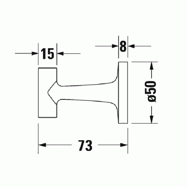 Фото крючок подвесной duravit starck t 99294600 цвет: черный