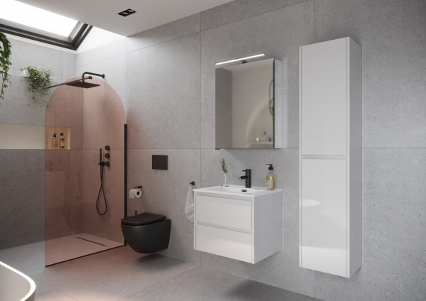 Фото тумба под раковину sancos libra 60 см, цвет: белый lb60w