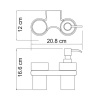 Фото держатель дозатора и стакана wasserkraft berkel k-6889
