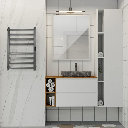 Фото электрический полотенцесушитель indigo oktava slim 80/50  lсloks3e80-50gfmrt