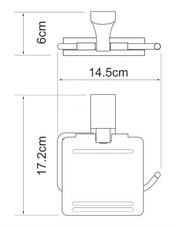 Фото держатель туалетной бумаги wasserkraft leine k-5025w
