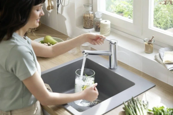 Фото смеситель для кухонной мойки hansgrohe zesis 74811000
