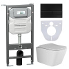 Унитаз с инсталляцией Сет 4 в 1 Ceramicanova CN3007_1002B_1000