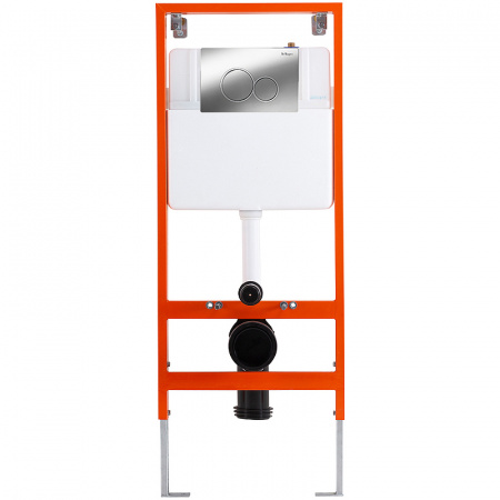Фото инсталляция для унитаза с панелью смыва belbagno bb097set.r.cr