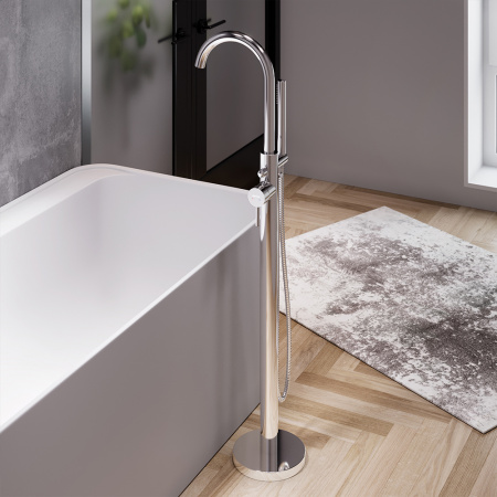 Фото смеситель для ванны damixa scandinavian pure 365000000