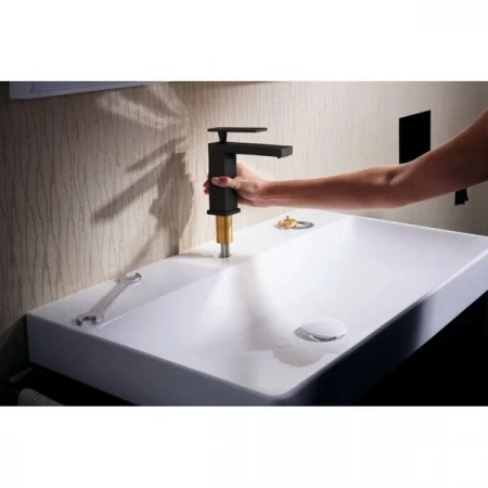 Фото смеситель для раковины hansgrohe tecturis e 73012670