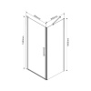 Фото душевой уголок vincea orta 80x80 см vsr-1o8080cl