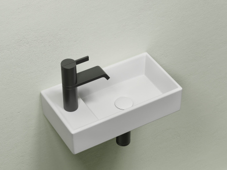 Фото раковина подвесная ceramicanova element 41.7 см, цвет: белый cn6051rmw