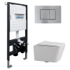Унитаз с инсталляцией Abber Rechteck AC1201-AC0105-AC0120MCH
