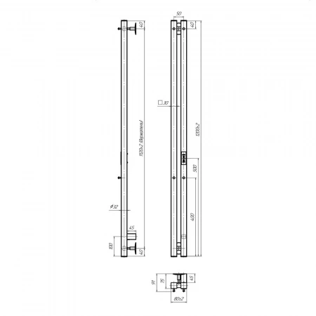 Фото электрический полотенцесушитель indigo style 2 pro 120/8 lspre120-8rt