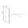 Фото душевая дверь vincea garda 130 см vds-1g130ch
