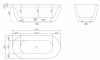 Фото акриловая ванна belbagno bb70-1700-800-w/nm 170x80 см