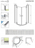 Фото душевое ограждение radaway almatea pdd 90x90 см 30502-01-05n