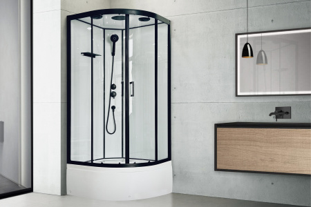 Фото душевая кабина royal bath fato rb 85x85 см rb85ck-t-bl fato