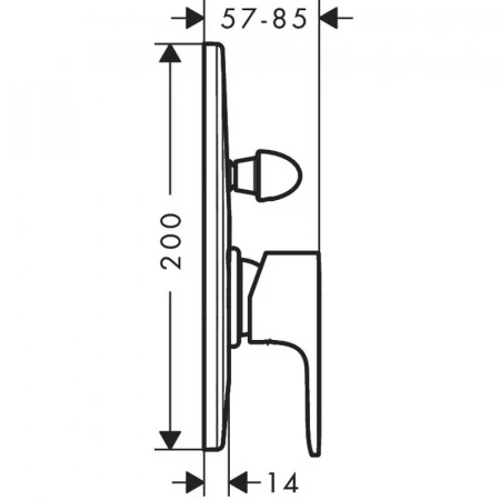 Фото смеситель для душа hansgrohe rebris s 72448670