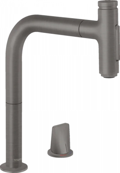 Фото смеситель для кухонной мойки hansgrohe metris select 73818340