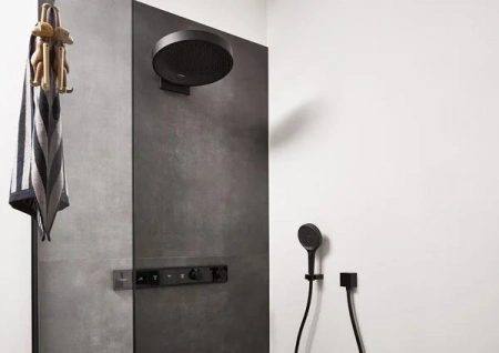 Фото термостатический смеситель для душа hansgrohe rainselect 15382670