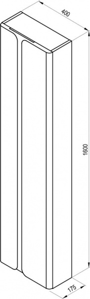 Фото пенал подвесной ravak balance 40 см x000001374