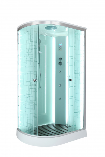 Фото душевая кабина dto 120x80 см em1512rled+gm с гидромассажем