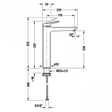 Фото смеситель для раковины duravit circle wa1040002c10